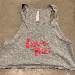 grey crop top